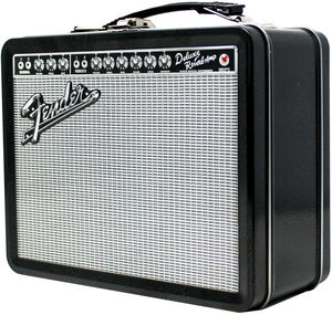 Pluginz - Fender - Tin Lunch /  Stash Box - Black Amp with Silver Grill 