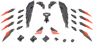 Kotobukiya - MSG - Heavy Weapon Unit60 Wing Edge Black Verison Model Kit 