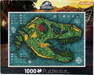 Jurassic World Map1000 Pc Puzzle
