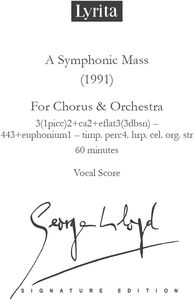 SYMPHONIC MASS FOR CHORUS & ORCHESTRA VOCAL SCORE