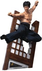 Bruce Lee - 1/ 6 Scale Polyresin Statue - Flying Kick , Bruce Lee