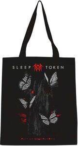Rocksax - Sleep Token - Butterflies Logo - Eco-Friendly Tote Bag (Black)