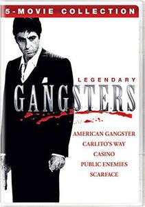 Legendary Gangsters: 5-Movie Collection (American Gangster/ Carlito'sWay/ Casino/ Public Enemies/ Scarface)