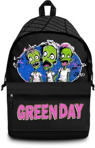 Rocksax - Green Day - Zombie Logo - Daypack/Rucksack Padded Laptop Pocket (Black)