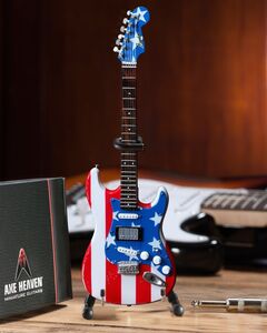 Axe Heaven Wayne Kramer Fender Stratocaster Stars & Stripes USA Mini Guitar Replica Collectible FS-011
