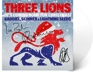 Three Lions (It's Coming Home For Christmas) - Limited Autographed White Colored Vinyl [Import]