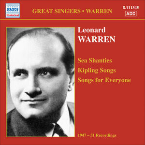 Sea Shanties Kipling Songs , Leonard Warren