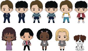 Heartstopper 3D Foam Bag Clip