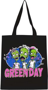 Rocksax - Green Day - Zombie Logo - Eco-Friendly Tote Bag (Black) 