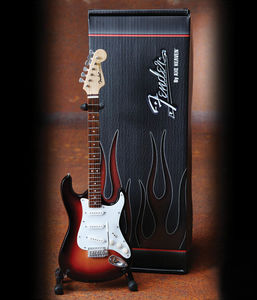 Axe Heaven Fender Stratocaster Classic Sunburst Finish Miniature Guitar FS-001