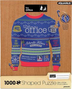 OFFICE UGLY CHRISTMAS SWEATER SHAPED 1K PC PUZZLE