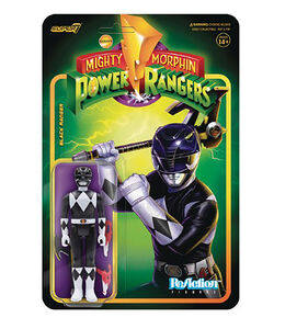 Super7 - Mighty Morphin Power Rangers - ReAction Figures Wv2 - Black Ranger