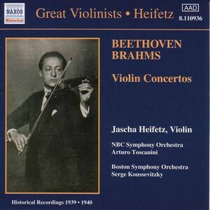 Plays Beethoven/ Brahms , Jascha Heifetz