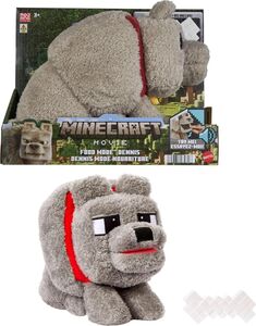 Mattel - Minecraft Movie Food Mode Dennis the Wolf Plush