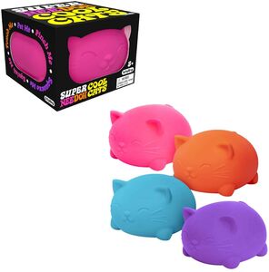 NeeDoh Super Needoh Cool Cats - Includes 1 ea. 4.5 Inch Cat - Assorted ...