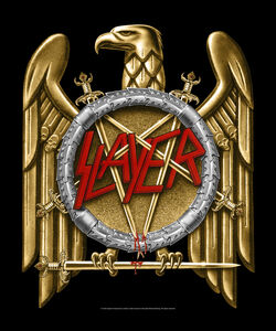 Rocksax - Slayer - Golden Eagle - Sherpa Fleece Throw (50 in x 60 in)