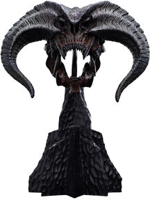 WETA Workshop Polystone - The Lord of the Rings Trilogy - Skull of a Balrog Miniature Polystone Statue