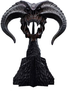 WETA Workshop Polystone - The Lord of the Rings Trilogy - Skull of a Balrog Miniature Polystone Statue 