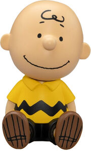 Beast Kingdom - Peanuts Series - Palm Size Vinyl Functional Figurine - Charlie Brown Piggy Bank 