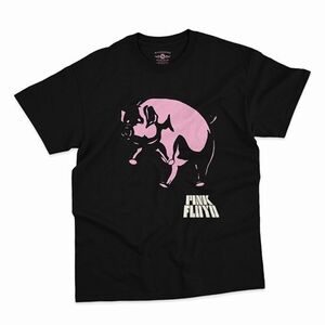 Pink Floyd - Algie Pig - Heavy Cotton T-Shirt - XL Black 