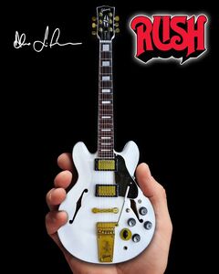 Axe Heaven Alex Lifeson Gibson ES-355 Alpine White Mini Guitar Replica Collectible GG-324 