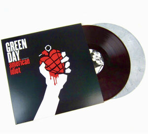 American Idiot - Limited Colored Vinyl with LP1 pressed on Red with Black swirl & LP2 pressed on White with Black swirl [Import]