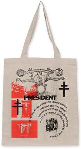 Rocksax - President - Dionysus Logo - Eco-Friendly Tote Bag (Cream) 