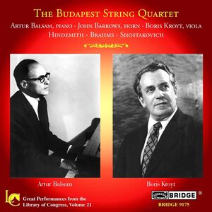 Great Performances from the Library of Congress 21 , Budapest Quartet