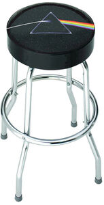 Rocksax - Pink Floyd - Dark Side of the Moon Logo - Bar Stool With Swivel Seat (Black/ Chrome) 