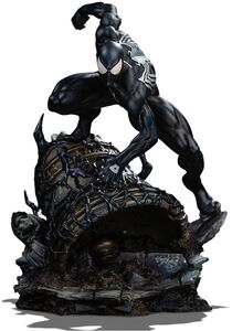 Iron Studios - Marvel Comics - BDS Art Scale 1/ 10 - Spider-Man Black Costume Statue 