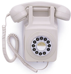 GPO Retro GPO746WIVR 746 Wall Mount Push Button Telephone - Ivory 