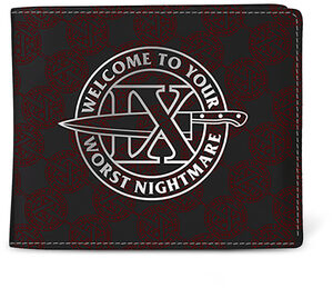 Rocksax - Ice Nine Kills - Welcome Nightmare Logo - Wallet with Coin Pocket (Black)