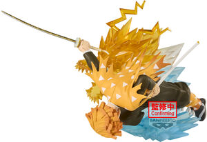 Banpresto - Demon Slayer: Kimetsu no Yaiba - Vibration Stars Plus - Zenitsu Agatsuma Statue 