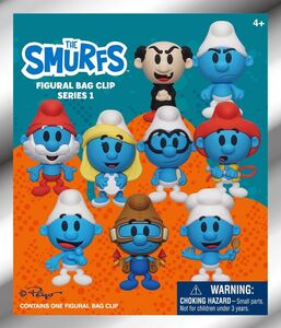 Smurfs 3D Foam Bag Clip - Series 1