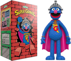 Super7 - Sesame Street - Supersize Vinyl Figure - Super Grover 