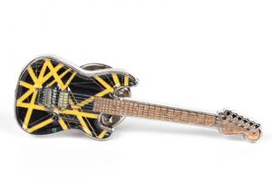 EVH - Eddie Van Halen - Black & Yellow Bumblebee Guitar Pin 