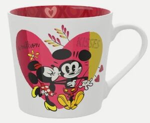 Monogram - Mickey & Minnie "A Million Kisses" Ceramic Mug (15 oz) 