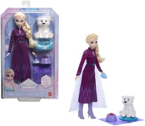 Mattel - Disney Frozen Elsa Doll & Bear Cub