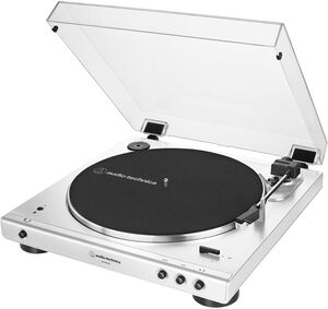Audio Technica AT-LP60XBT-WW Turntable Bluetooth Fully Automatic (White) 