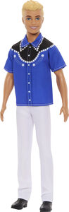 Mattel - Barbie Ken Fashionista Doll, Blonde with Western Look, 65th Anniversary