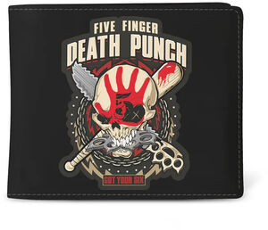 Rocksax - Five Finger Death Punch - Got Your Six - Wallet with Coin Pocket (Black)