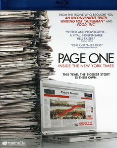 Page One: Inside the New York Times , Michael Hirschorn