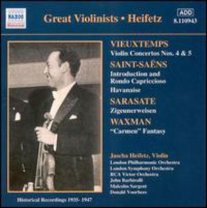 Plays Vieuxtemps/ Saint-Saens/ S , Jascha Heifetz