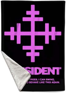 Rocksax - President - Lyric Key - Sherpa Fleece Blanket (60 in x 80 in)