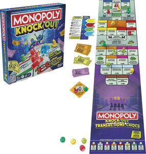 Hasbro Gaming - Monopoly Knockout Family Party Board Game