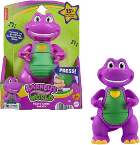Fisher Price - Barney's World: Heart Hands Barney Musical Figure