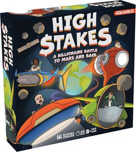 HIGH $TAKES BILLIONAIRE BATTLE TO MARS BOARD GAME