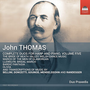Thomas: Complete Duos for Harp & Piano, Vol. 5 , Praxedis Genevieve Hug