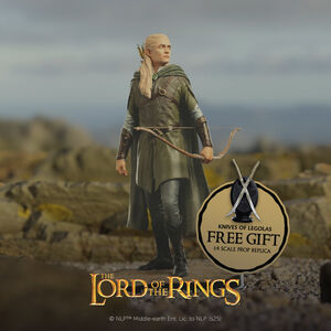 Lord of the Rings Classic Series - Legolas, Hunter of the Plains with free gift - Knives of Legolas 