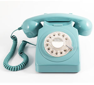 GPO Retro GPO746RBL 746 Desktop Rotary Dial Telephone - Blue